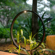 Modern Black Ring Pathway Light Aluminum COB Outdoor Landscape