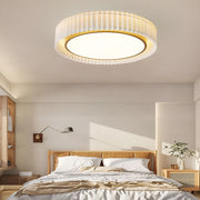 Pleated Fabric LED Ceiling Light with 3-Step Dimming