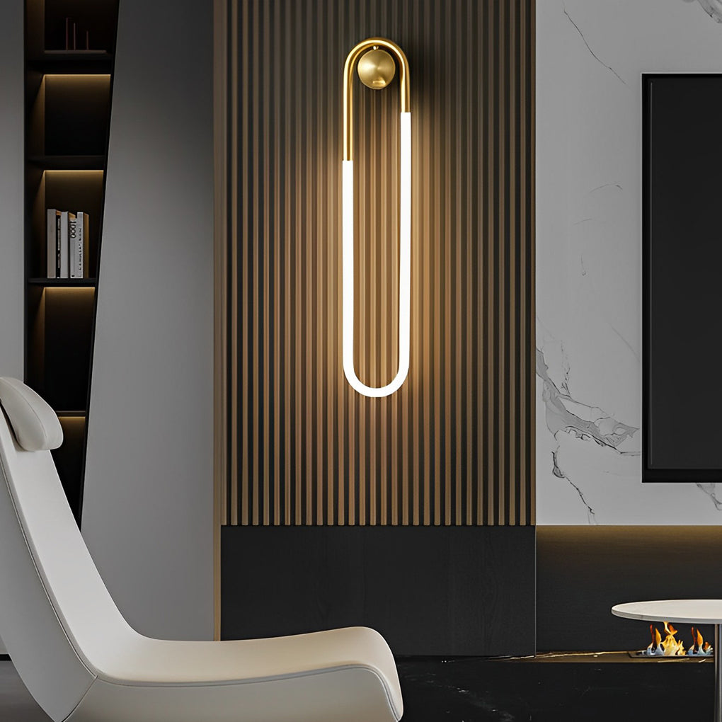 Modern Dimmable LED Copper Wall Sconce with Acrylic Shade