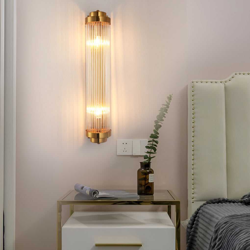 Adjustable Crystal Wall Sconce with Warm White LED Light