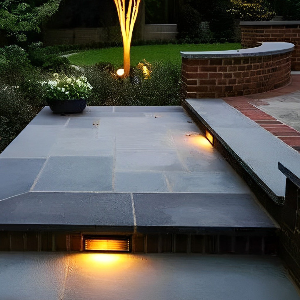 Recessed LED Step Light 3W Aluminum Outdoor Wall Mount Modern