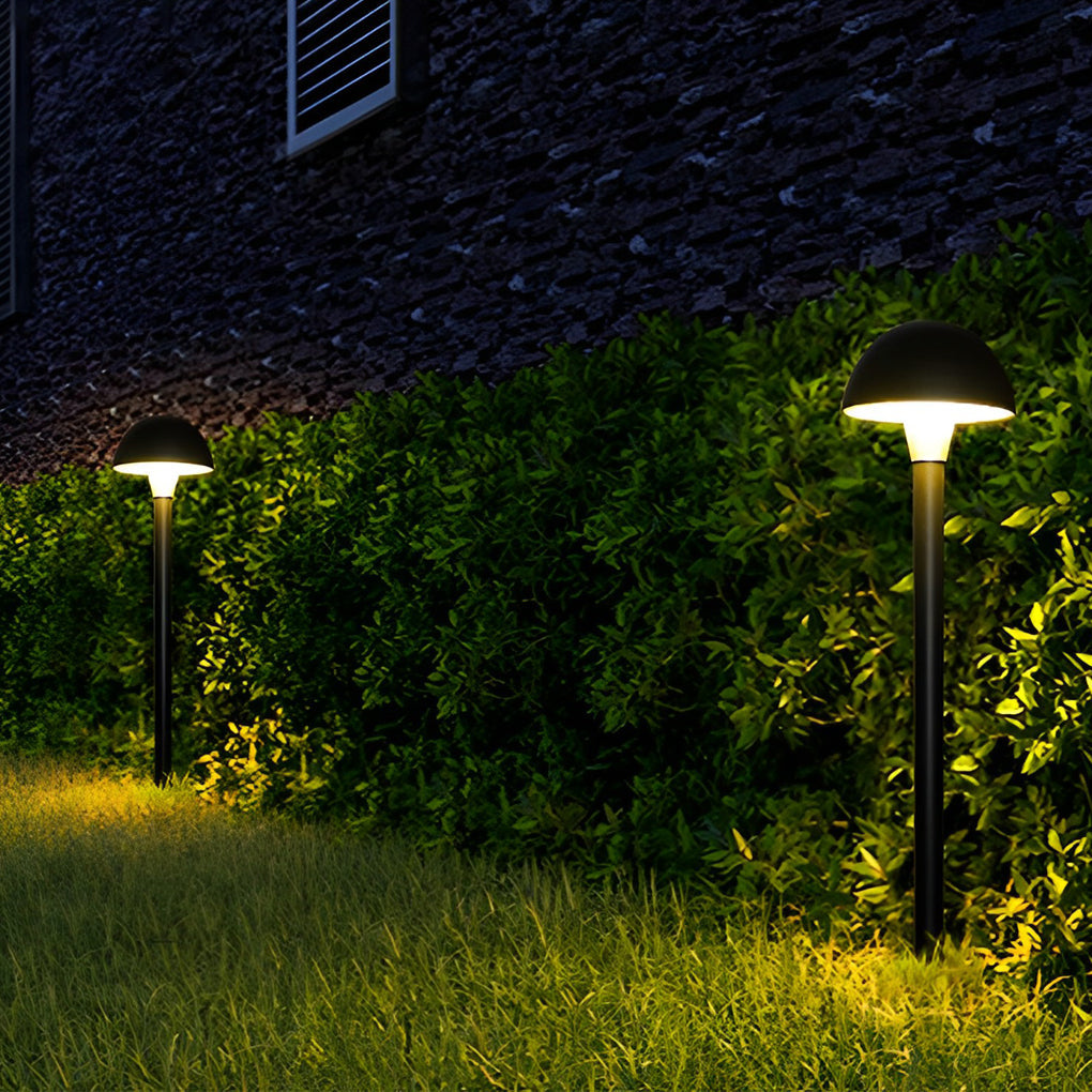 Modern Mushroom Outdoor LED Lawn Lamp - Aluminum & Acrylic