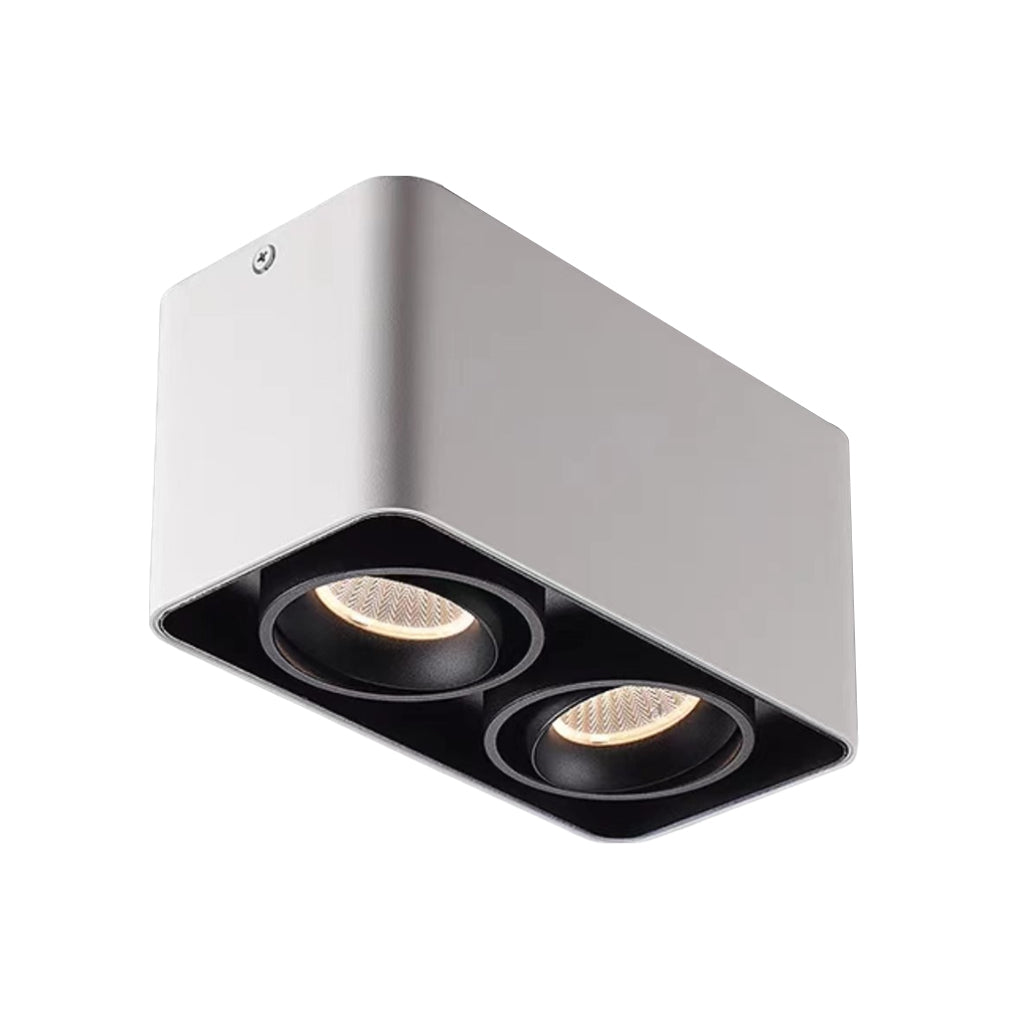 Adjustable Square LED Grille Light with 360° Rotation