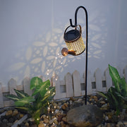 Solar LED Kettle Shower Garden Light Waterproof Outdoor Landscape