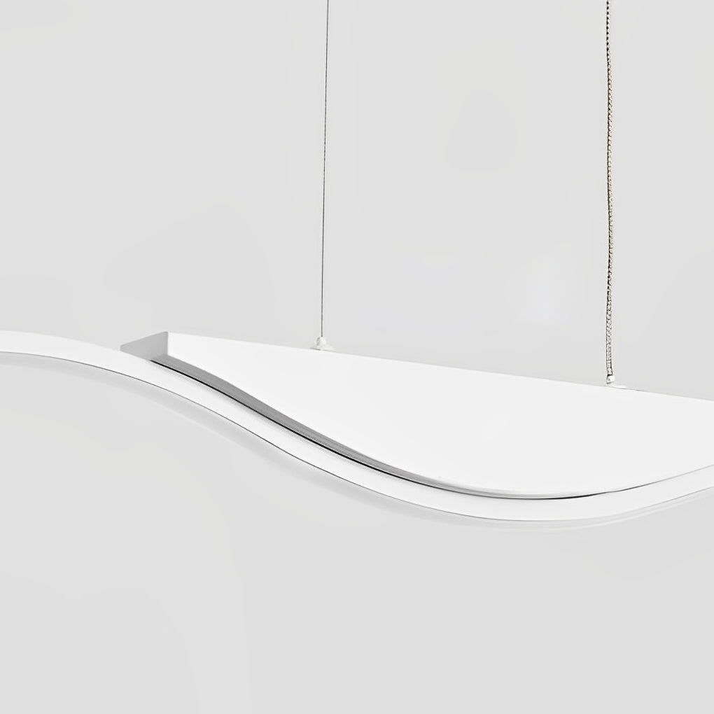 Wave Design LED Pendant Light with Dimming Control