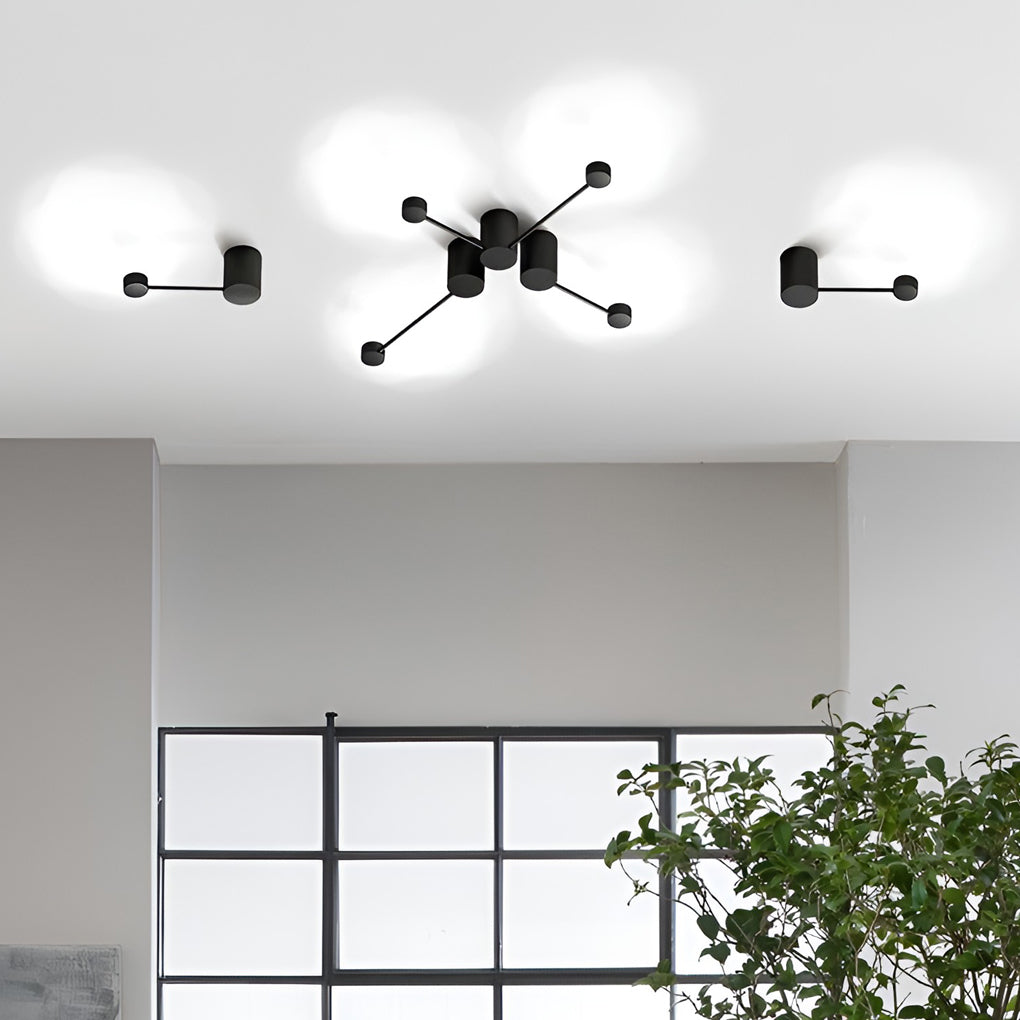 Modern Linear LED Wall Light Black Aluminum Art Sconce