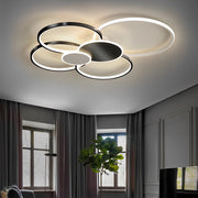 Multi-Circle LED Flush Mount Ceiling Light - Modern Cluster Design
