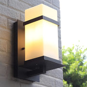 Industrial Waterproof Outdoor Wall Sconce Aluminum Glass LED