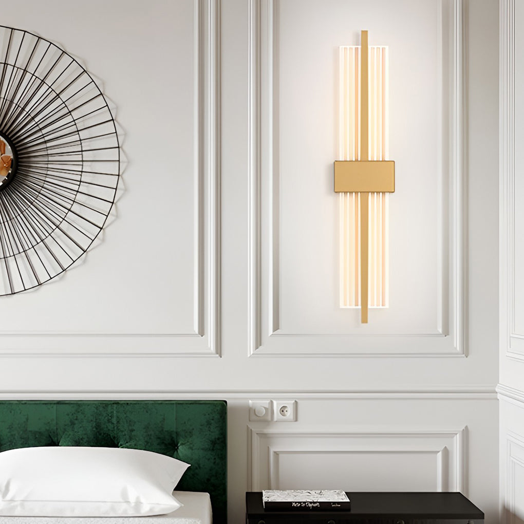 Modern Rectangular Wall Sconce with Warm LED Light