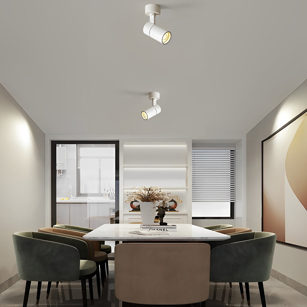 Adjustable Round LED Ceiling Spotlight — Modern Minimalist Design