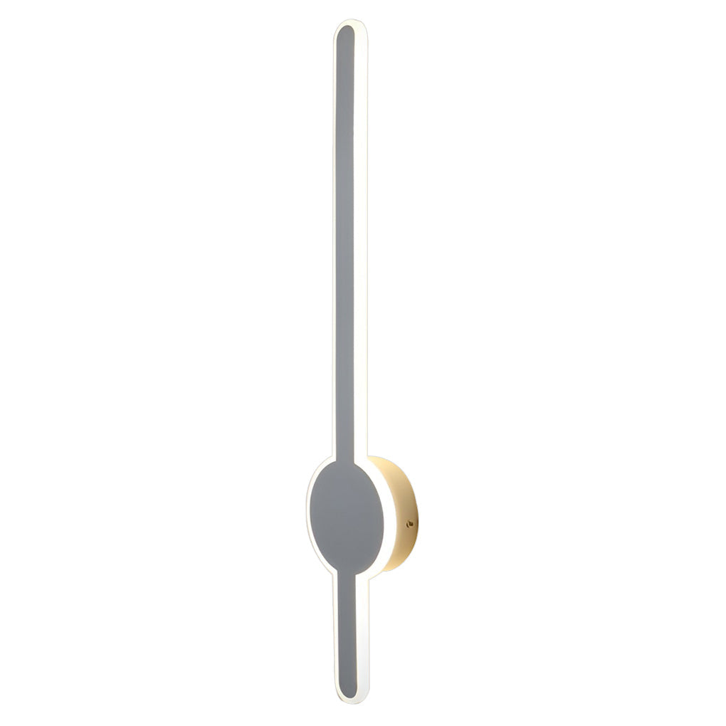Modern LED Bar Wall Sconce - Black White Gold Hardware Finish