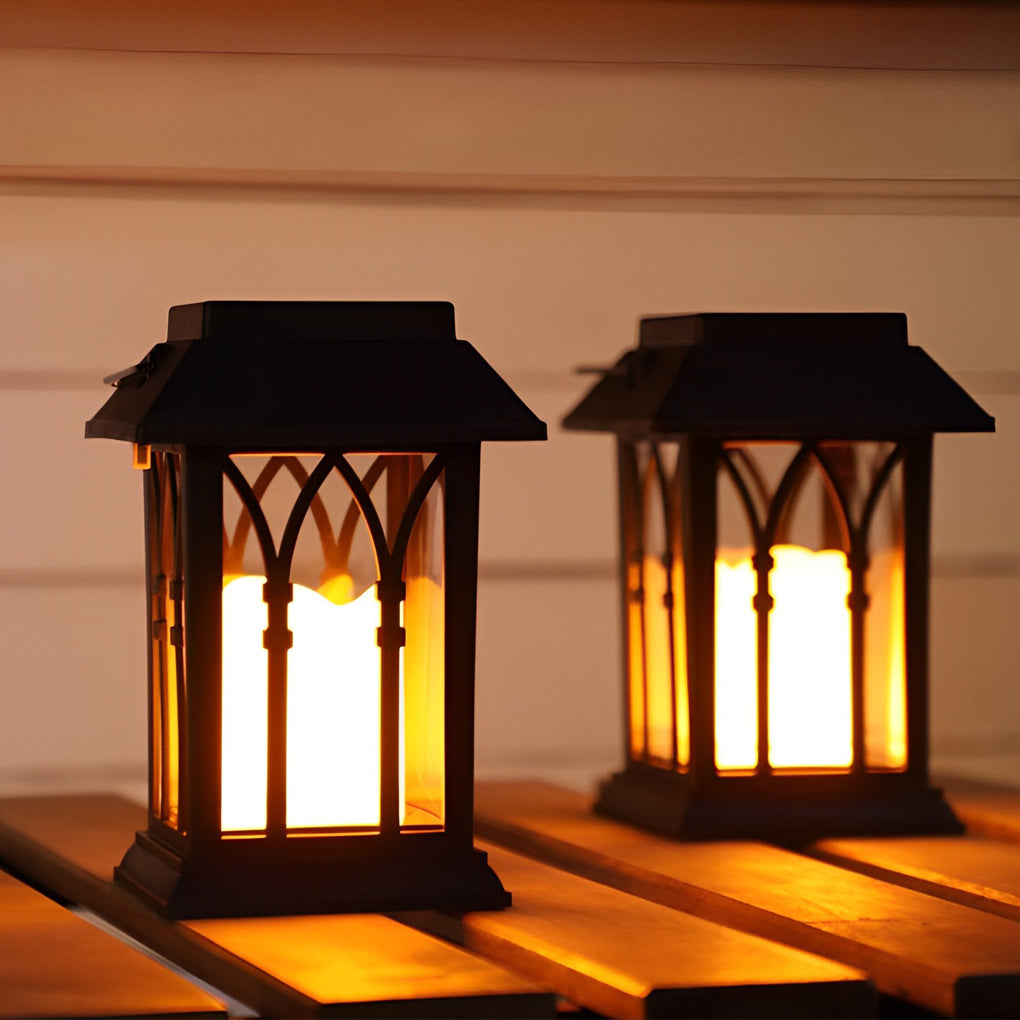 Solar LED Outdoor Lantern with Intelligent Light Sensor