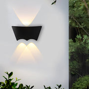 Modern Black Aluminum Wall Sconce – Waterproof Up Down LED Light