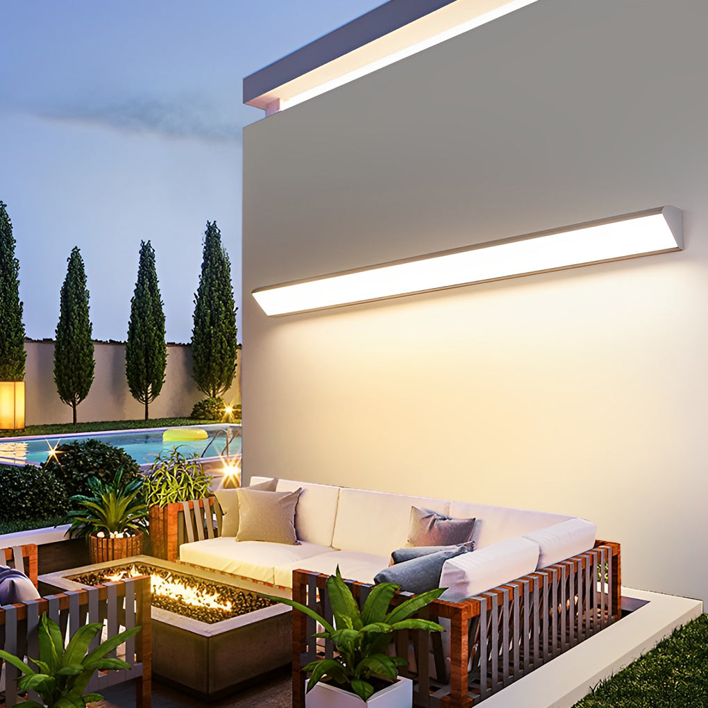 Modern Waterproof LED Outdoor Wall Light - Aluminum Fixture