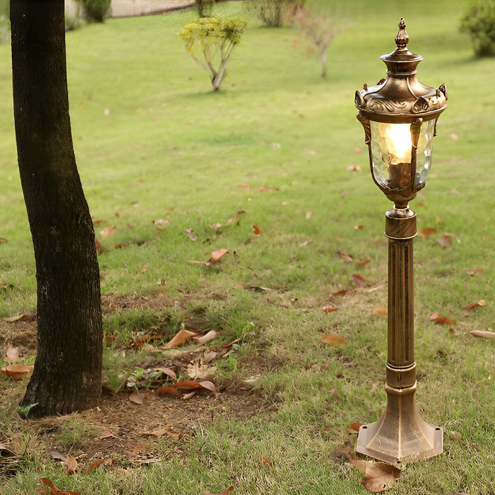 Industrial Outdoor Pathway Light Die-Cast Aluminum Glass Lamp