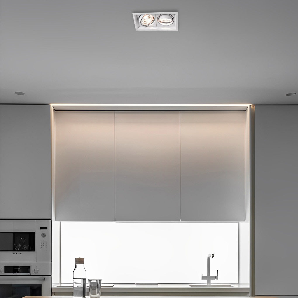 2-Light Adjustable Recessed Spotlight with Three-Step Dimming
