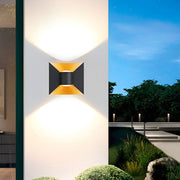 Square LED Outdoor Wall Sconce 6W Waterproof Up Down Light