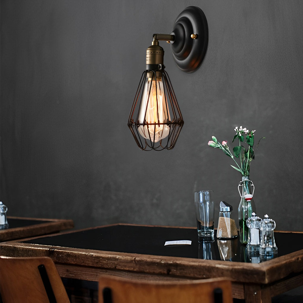 Adjustable Industrial Wall Sconce | Retro Iron Wall Light