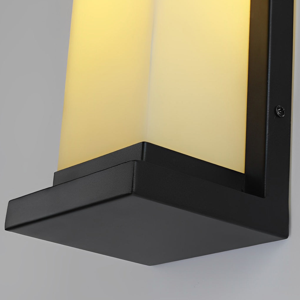 Modern Waterproof Outdoor Wall Light - Stainless Steel & Marble