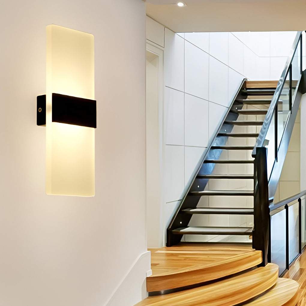 Rectangular Acrylic LED Wall Sconce Modern Minimalist Design