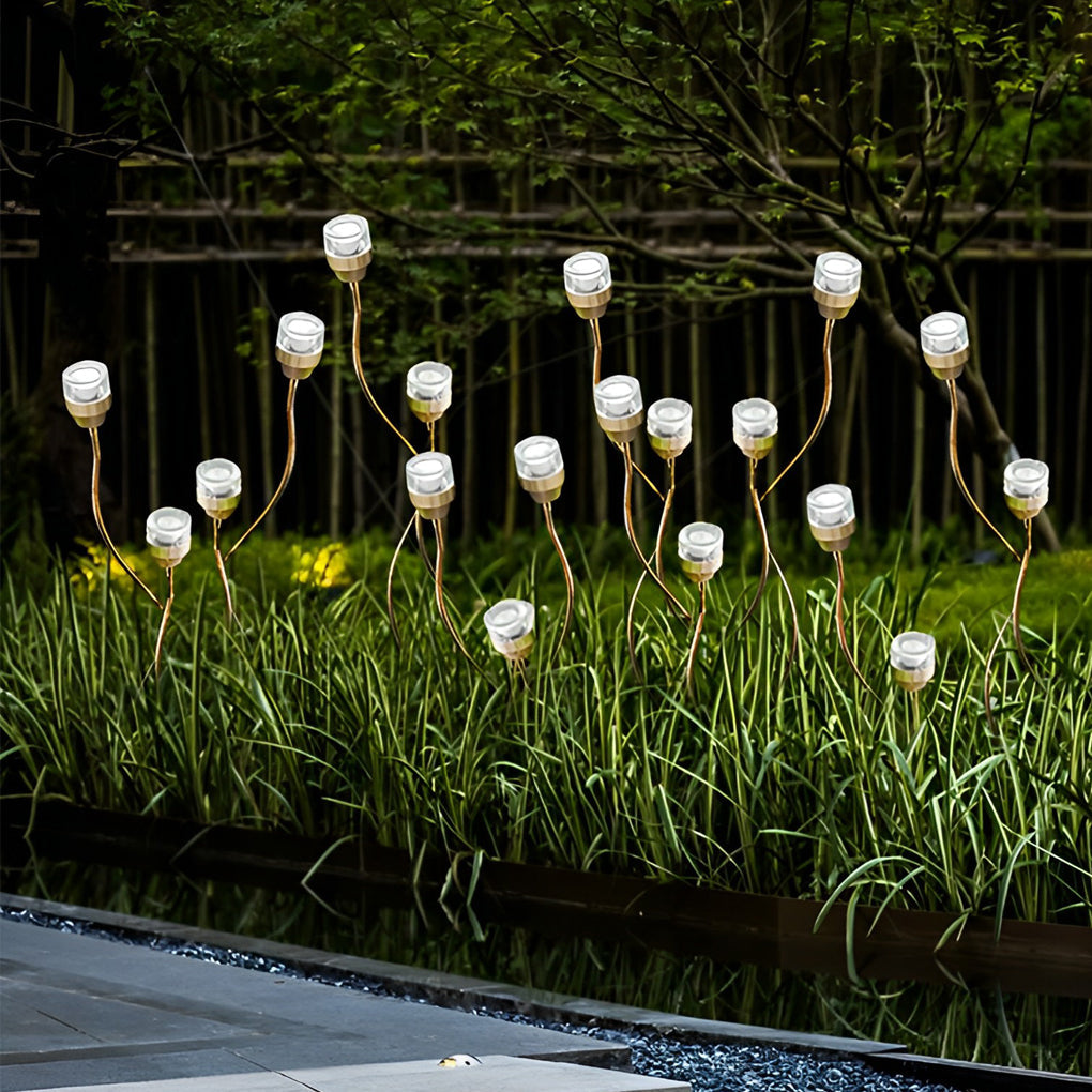 Outdoor Flower Bud Lawn Lights – Modern LED Garden Landscape Lighting
