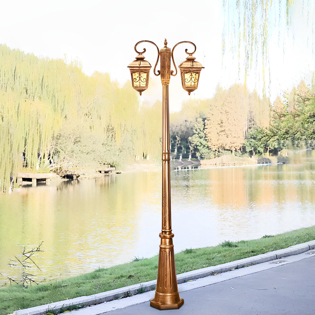 2-Light Outdoor Waterproof Retro European Street Light