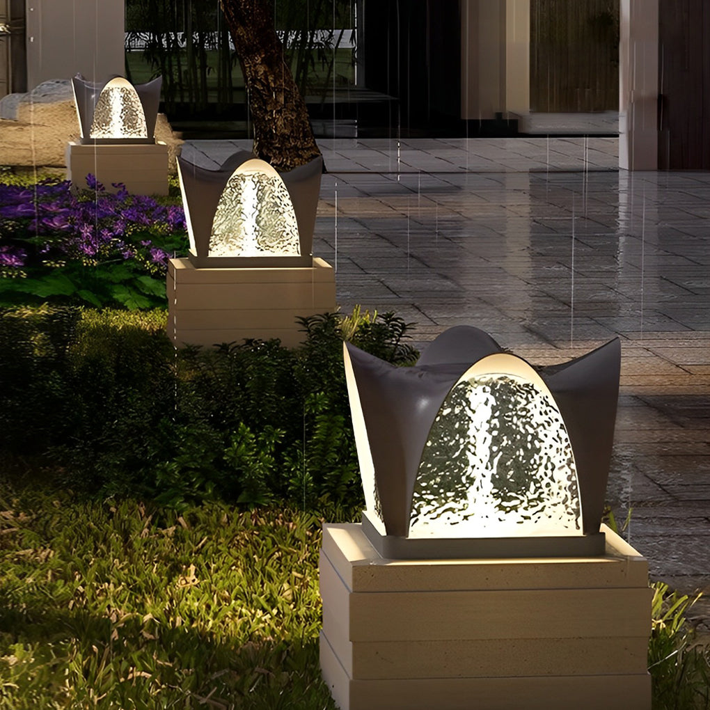 Modern Solar Post Cap Light - IP65 Waterproof Outdoor LED