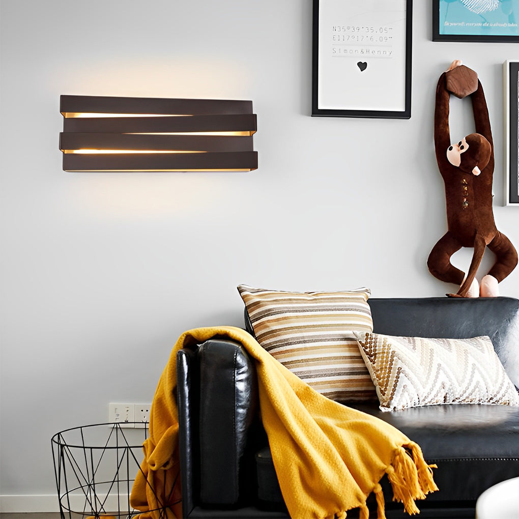 Geometric LED Wall Sconce Modern Minimalist Acrylic Iron Lamp