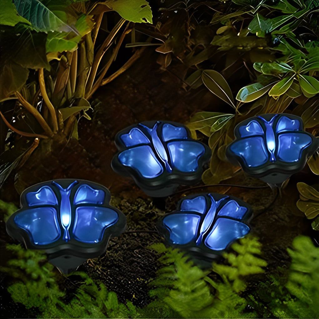 Solar Garden Animal Lights Set - Resin Birds Snails Butterflies