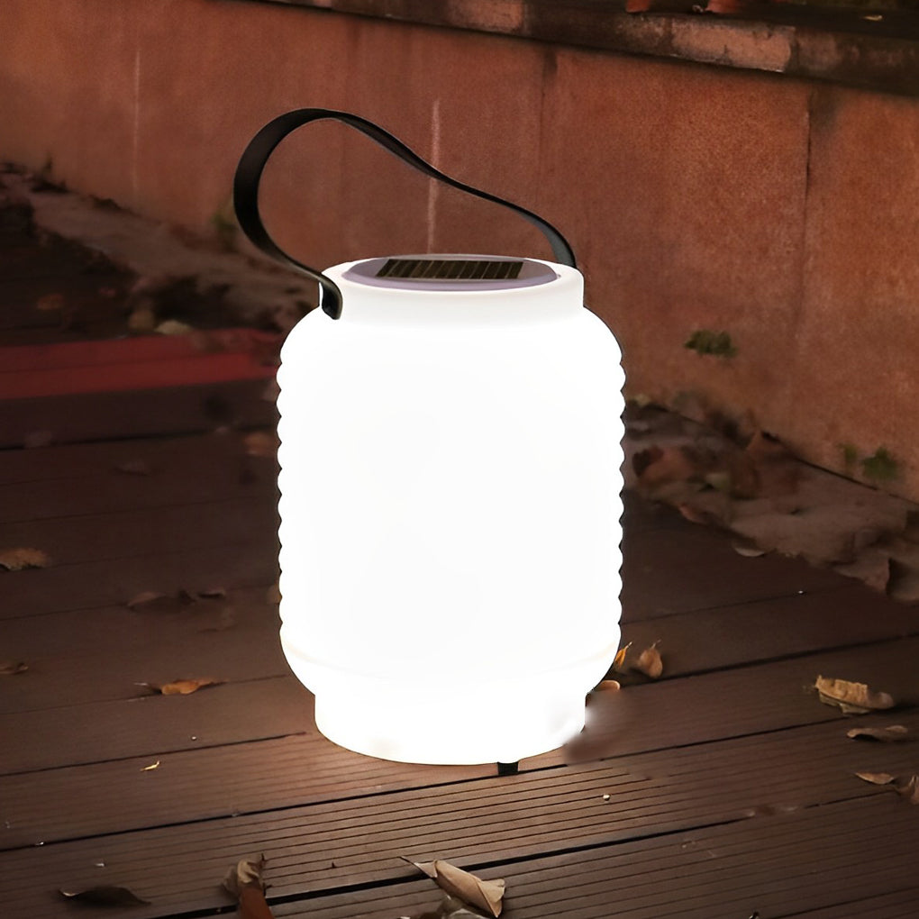 Portable Solar LED Lantern with Handle – Waterproof Outdoor Light