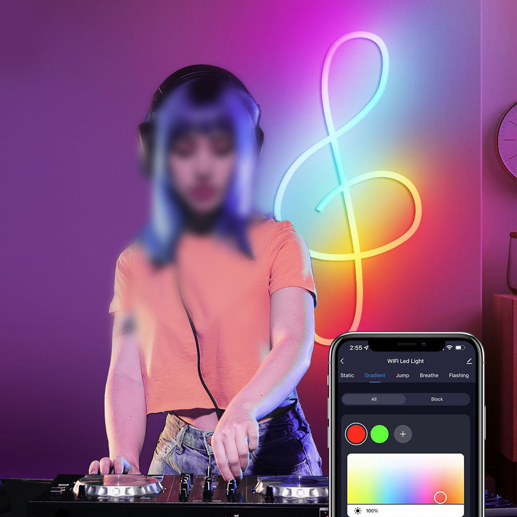 RGB LED Strip Light with Wireless Control & DIY Modeling