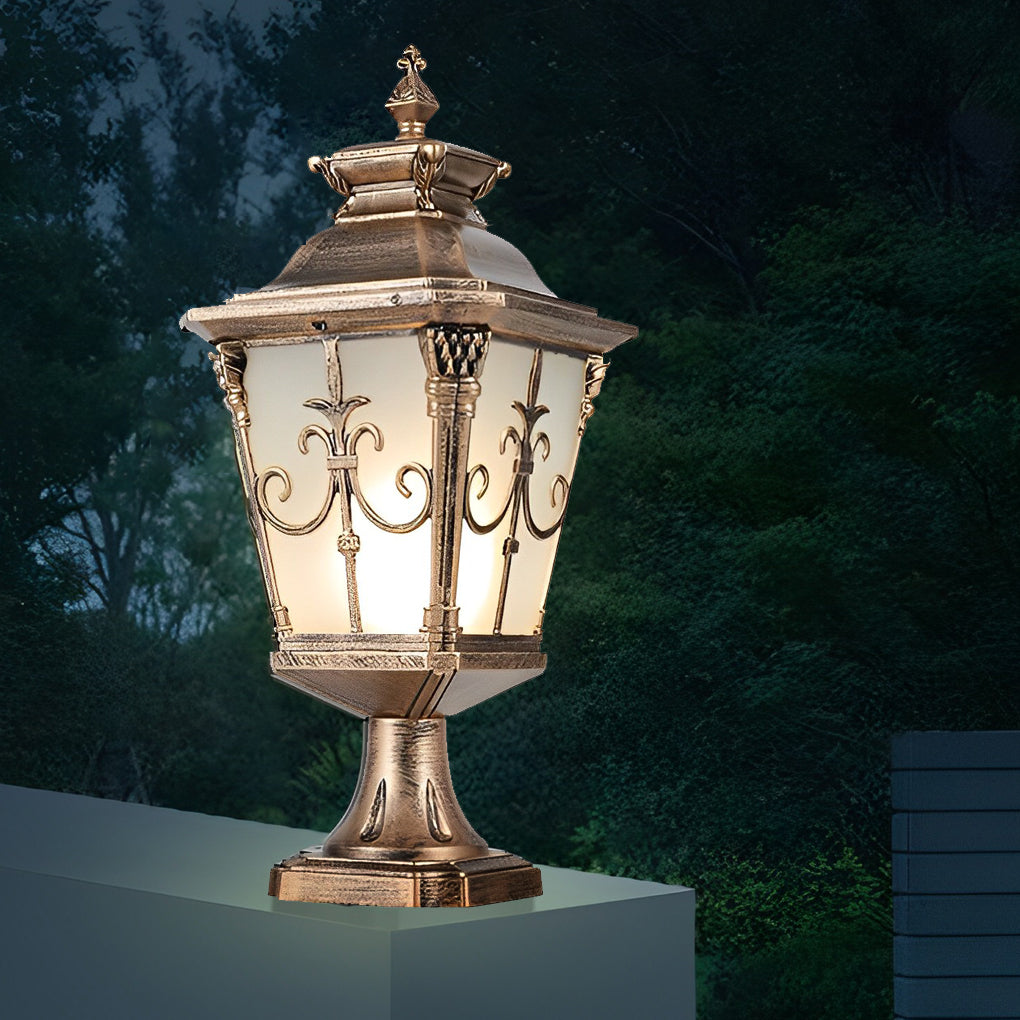 Solar LED Fence Post Light – Waterproof Aluminum Outdoor Pillar Lamp