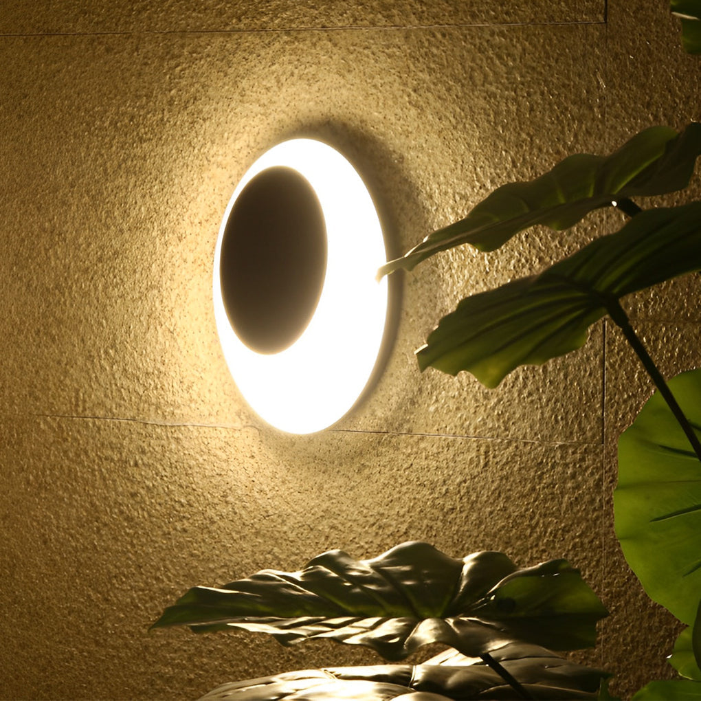Oval LED Waterproof Modern Wall Sconce - Aluminum & Acrylic
