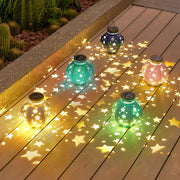 Solar Star Projection Outdoor Lantern - Waterproof LED Garden Light
