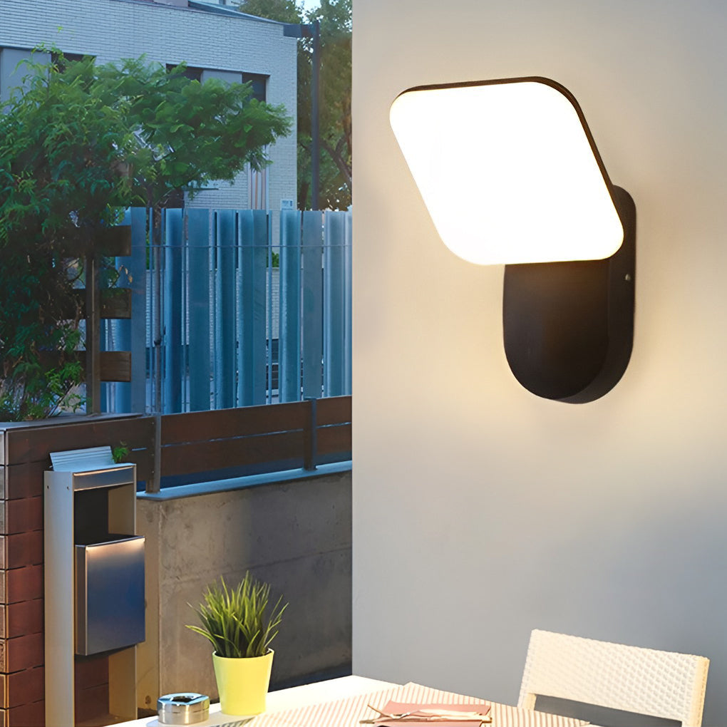 Modern Square LED Outdoor Wall Light 12W Waterproof Sconce