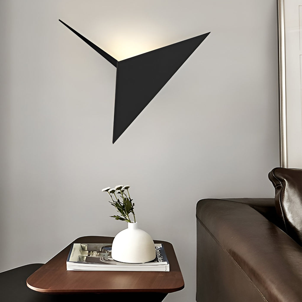Geometric Nordic Wall Sconce | Modern LED Wall Light | Iron Finish