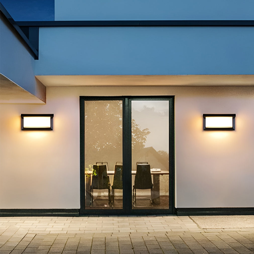 Solar Motion Sensor Outdoor Wall Light – Black Industrial Sconce