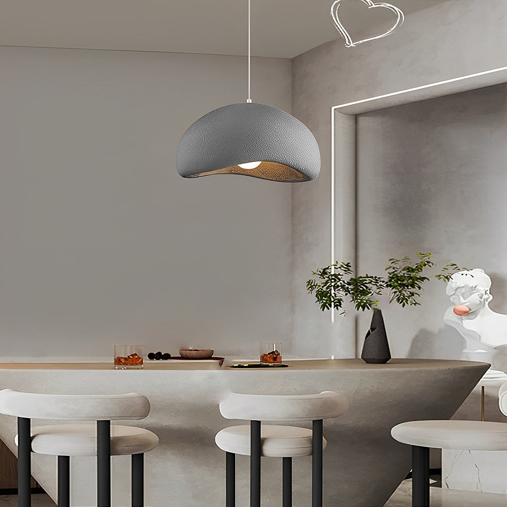 Modern Cloud Donut Pendant Light Resin Chandelier LED Warm White