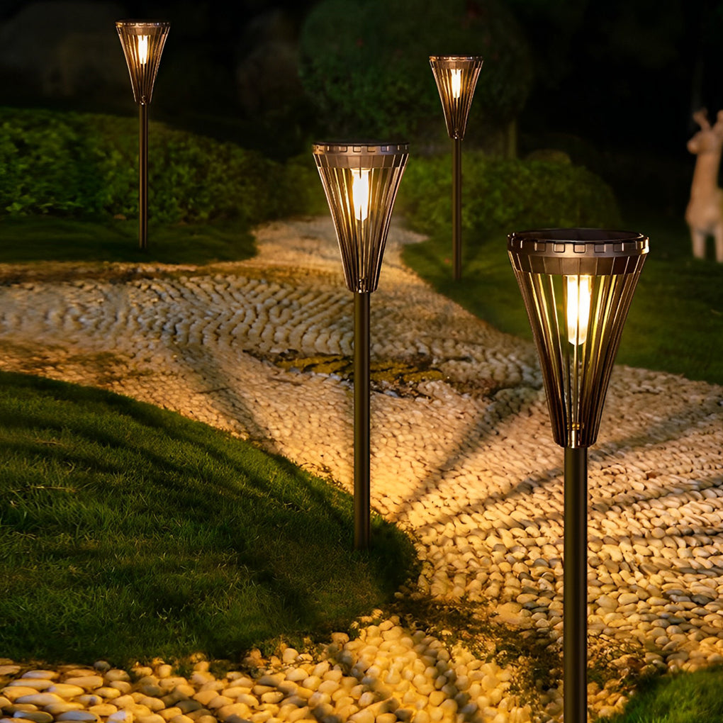 Intelligent LED Solar Pathway Lights - Modern Outdoor Lighting