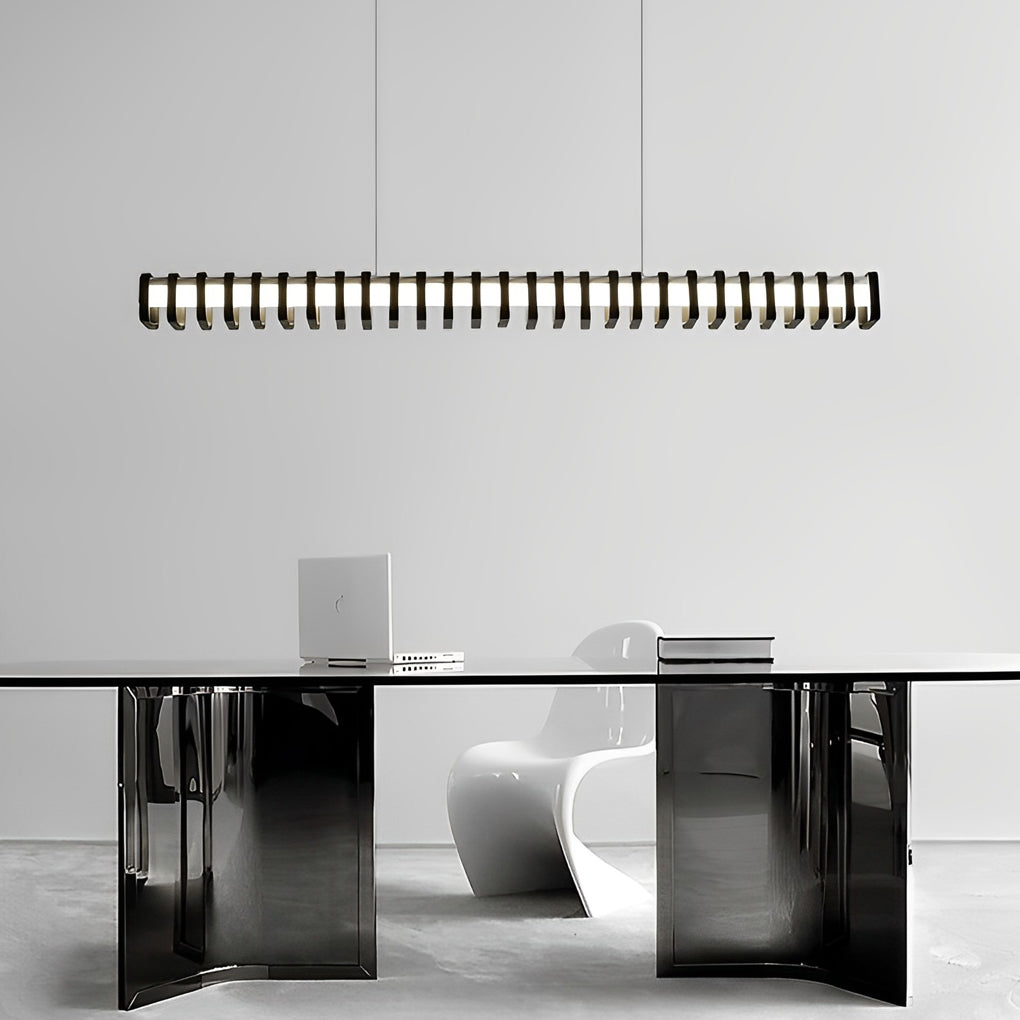 Modern Square Frame LED Pendant Light with 3-Step Dimming