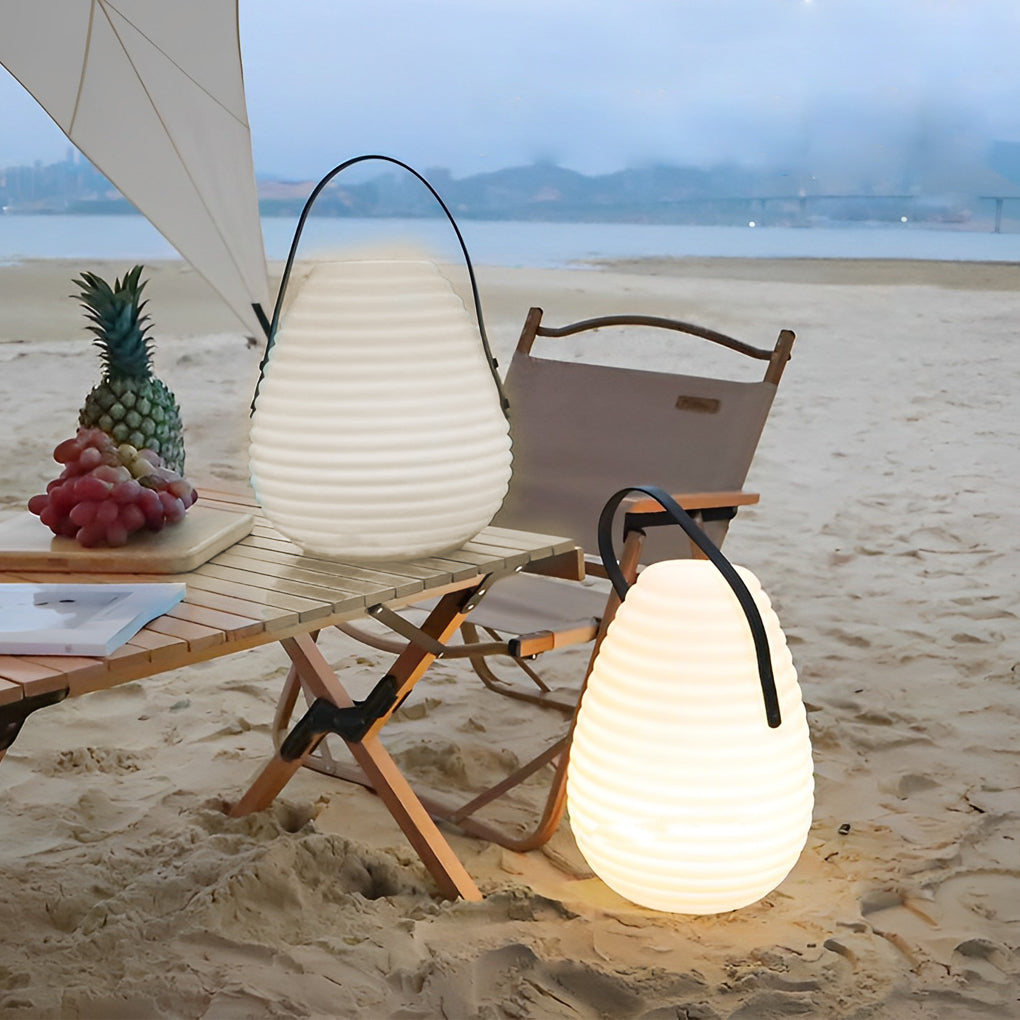 Rechargeable LED Outdoor Lantern with Timer & Remote Control