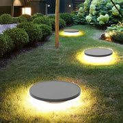 Halo LED Solar Ground Light | Warm White Outdoor Landscape Lighting