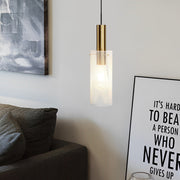 Modern Iron Grid Pendant Light - Cylindrical Minimalist Ceiling Lamp