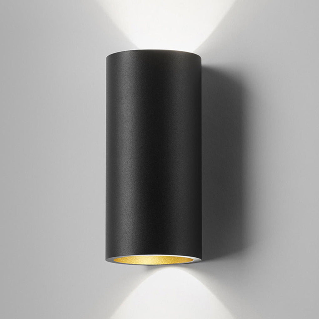 Cylindrical Up Down Wall Washer Light Modern Iron Sconce