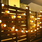 Solar LED Outdoor String Lights with 40 Bulbs - Multi-Power Mode
