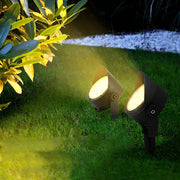 Adjustable Waterproof LED Outdoor Spotlight in Black