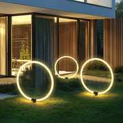 Ring LED Landscape Lamp Modern Waterproof Outdoor Lighting