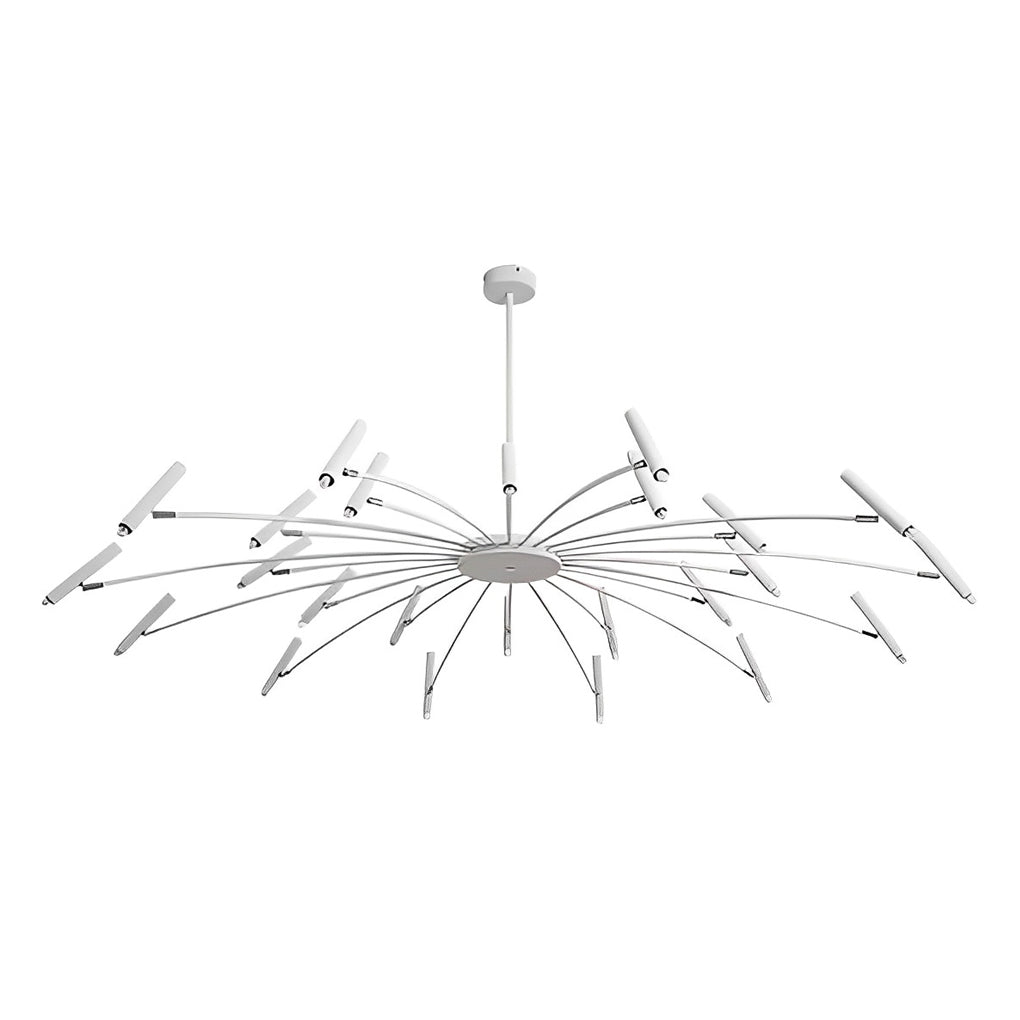 Adjustable Metal LED Minimalist Chandelier with 3-Step Dimming