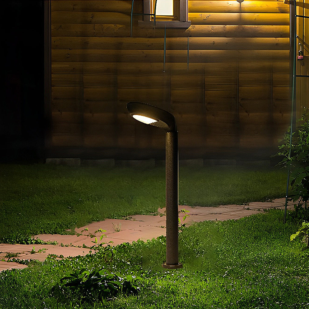 Solar Powered Aluminum Garden Lawn Light Modern Outdoor Path Lamp