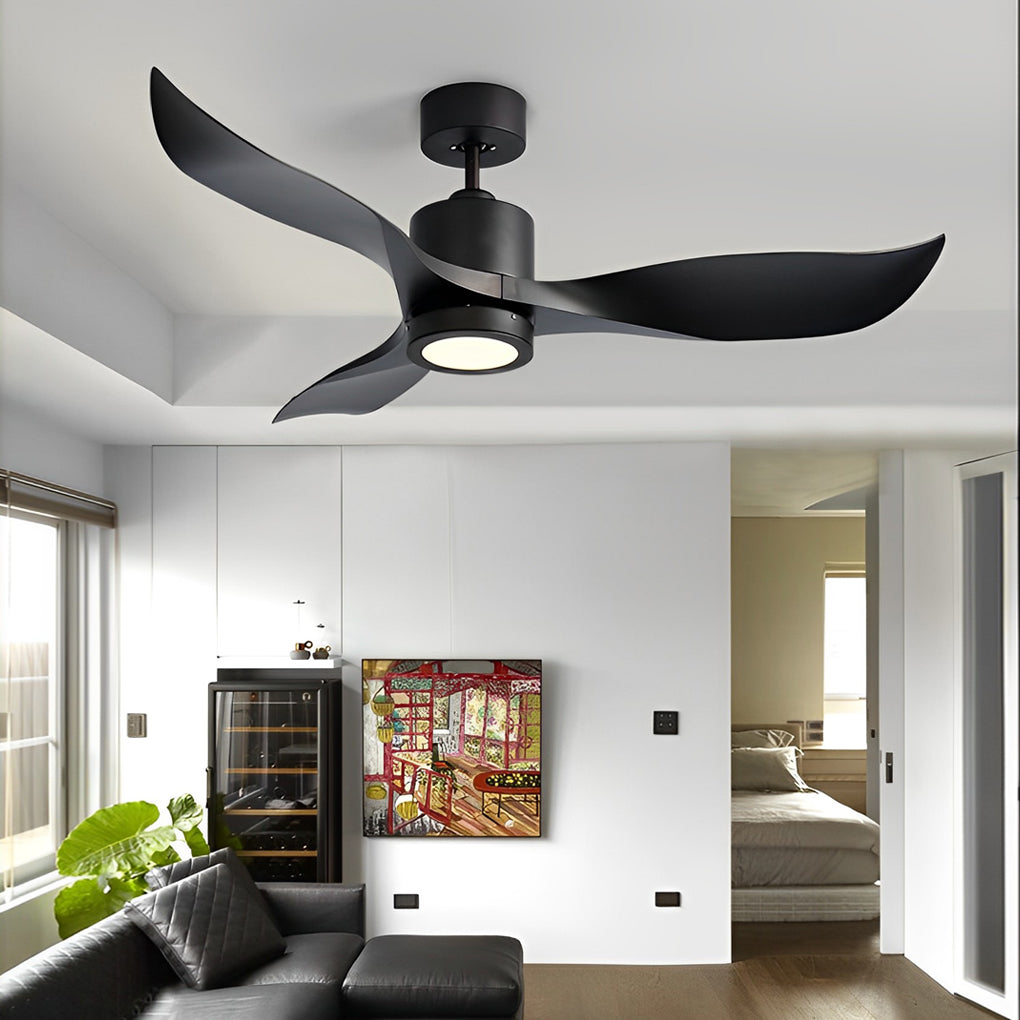 Modern 3-Blade Ceiling Fan with LED Light & Remote Control